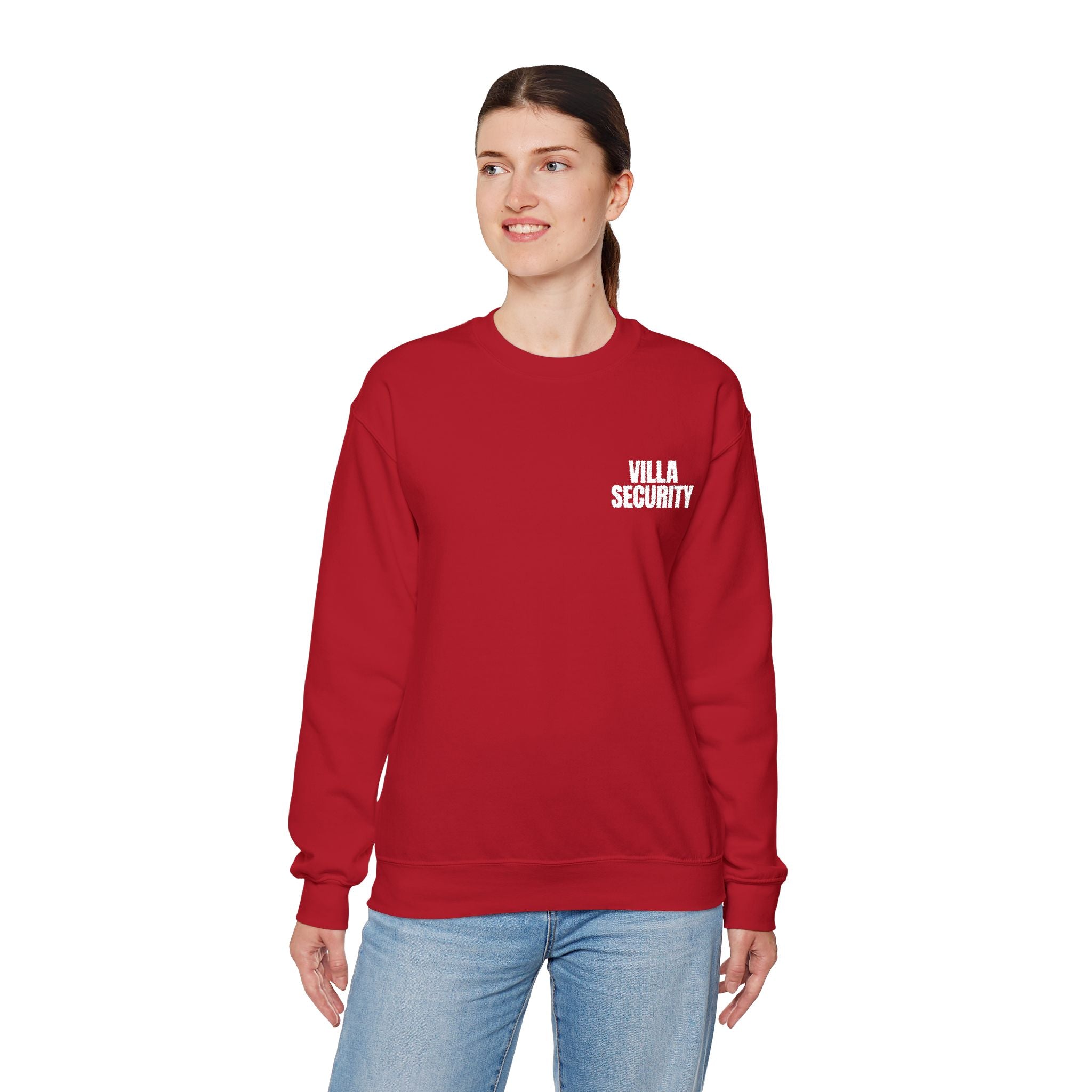 Embroidery Crew Neck: Villa Security (WF)