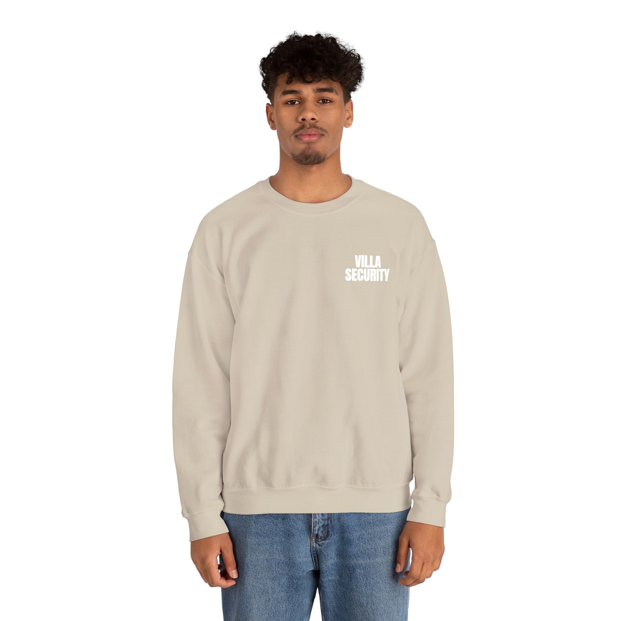 Embroidery Crew Neck: Villa Security (WF)