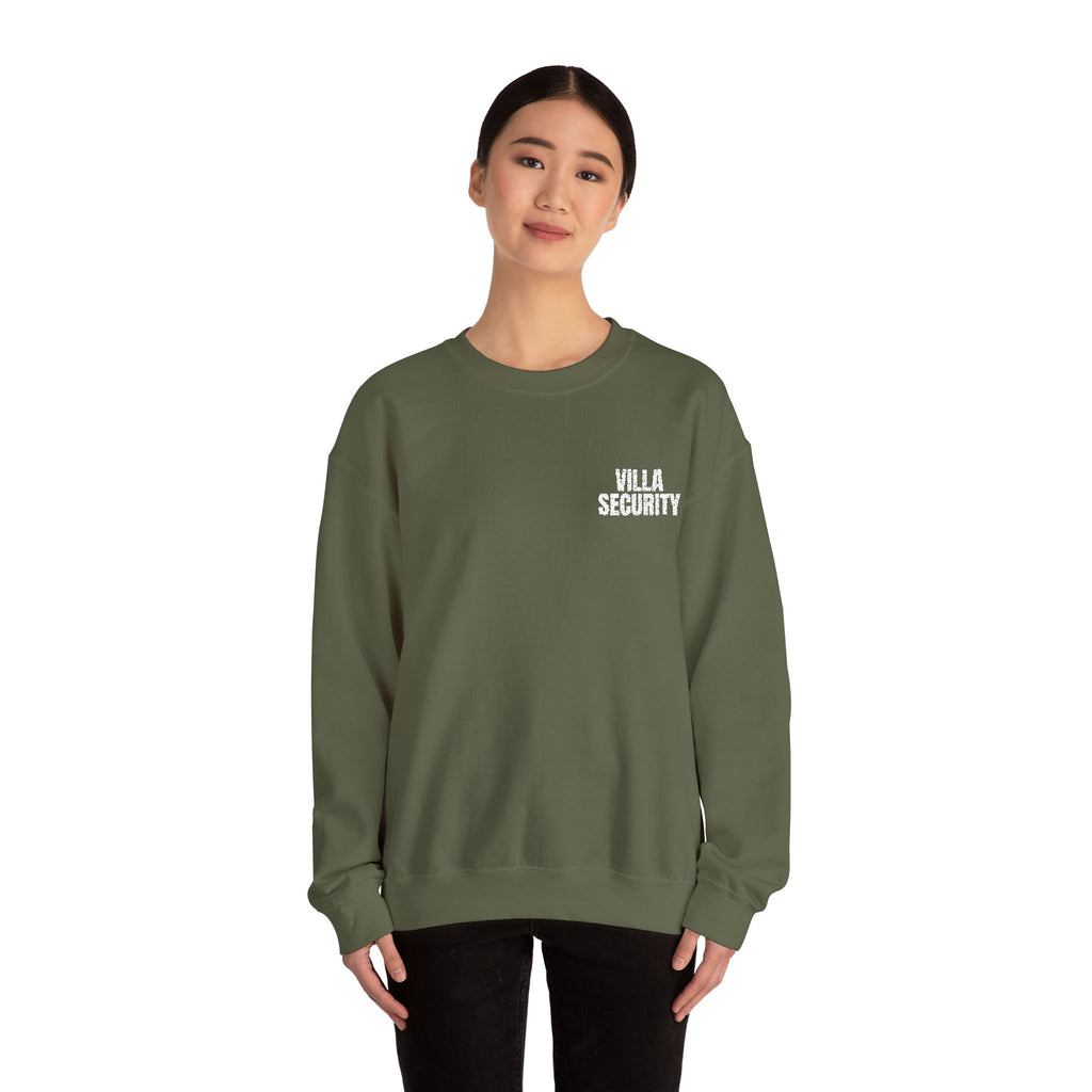 Embroidery Crew Neck: Villa Security (WF)