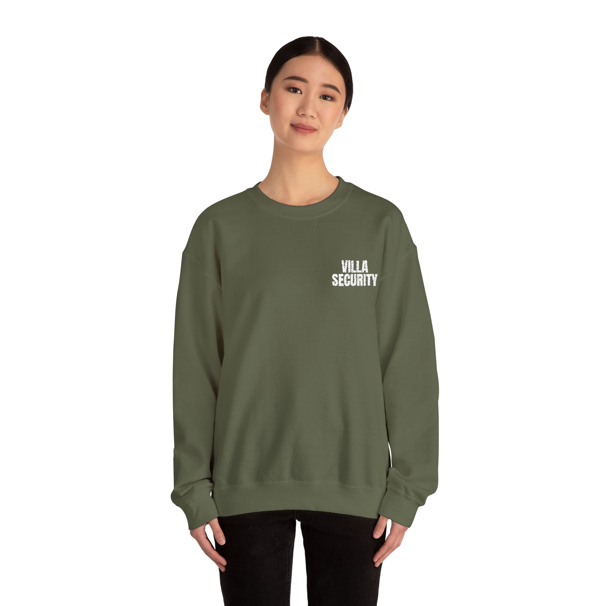 Embroidery Crew Neck: Villa Security (WF)