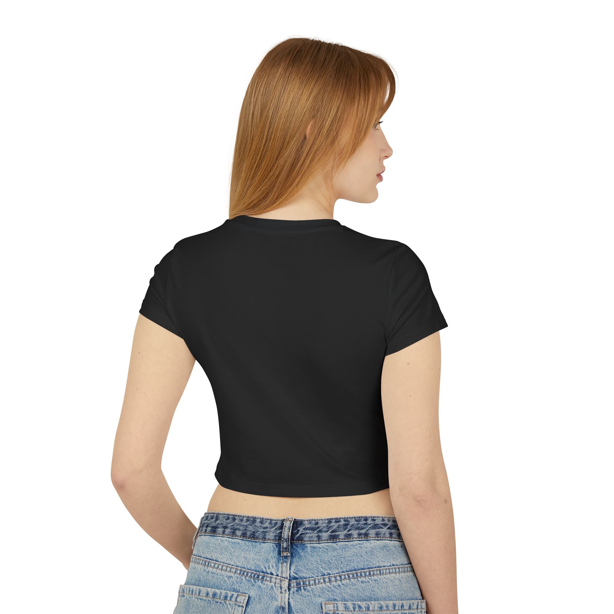 Crop Tee 100% Organic Cotton: Jesus Loved The Whores (WF)
