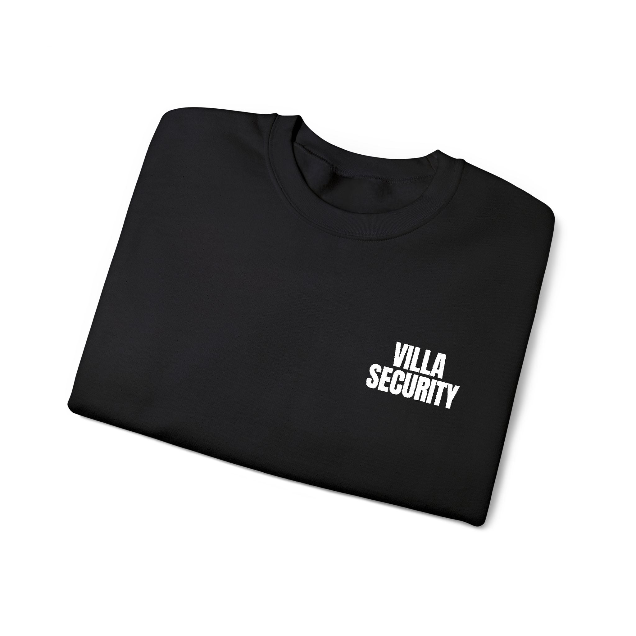 Embroidery Crew Neck: Villa Security (WF)