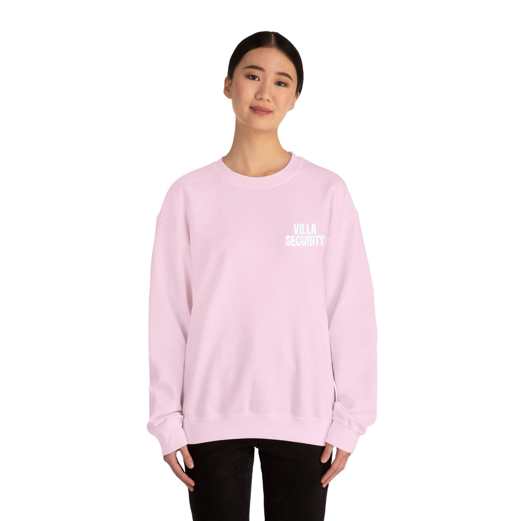 Embroidery Crew Neck: Villa Security (WF)