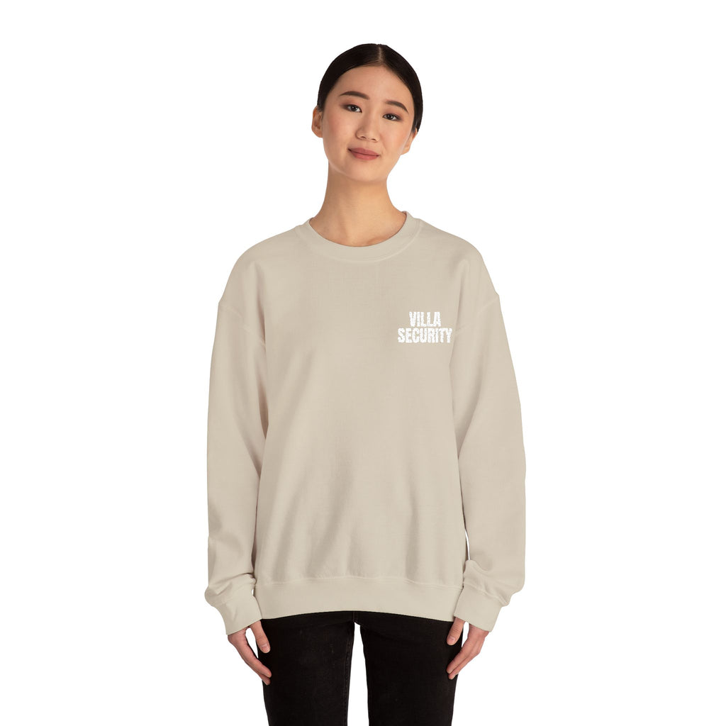 Embroidery Crew Neck: Villa Security (WF)
