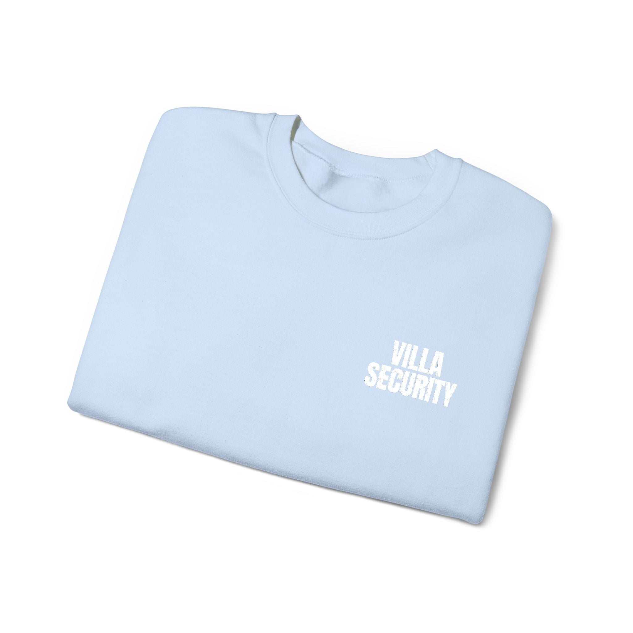 Embroidery Crew Neck: Villa Security (WF)