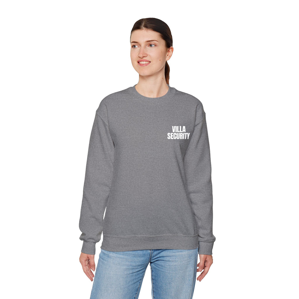 Embroidery Crew Neck: Villa Security (WF)