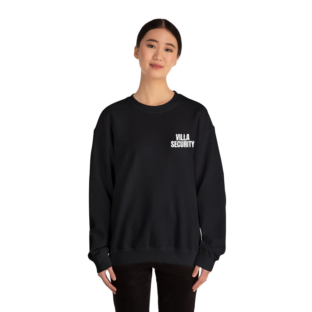 Embroidery Crew Neck: Villa Security (WF)