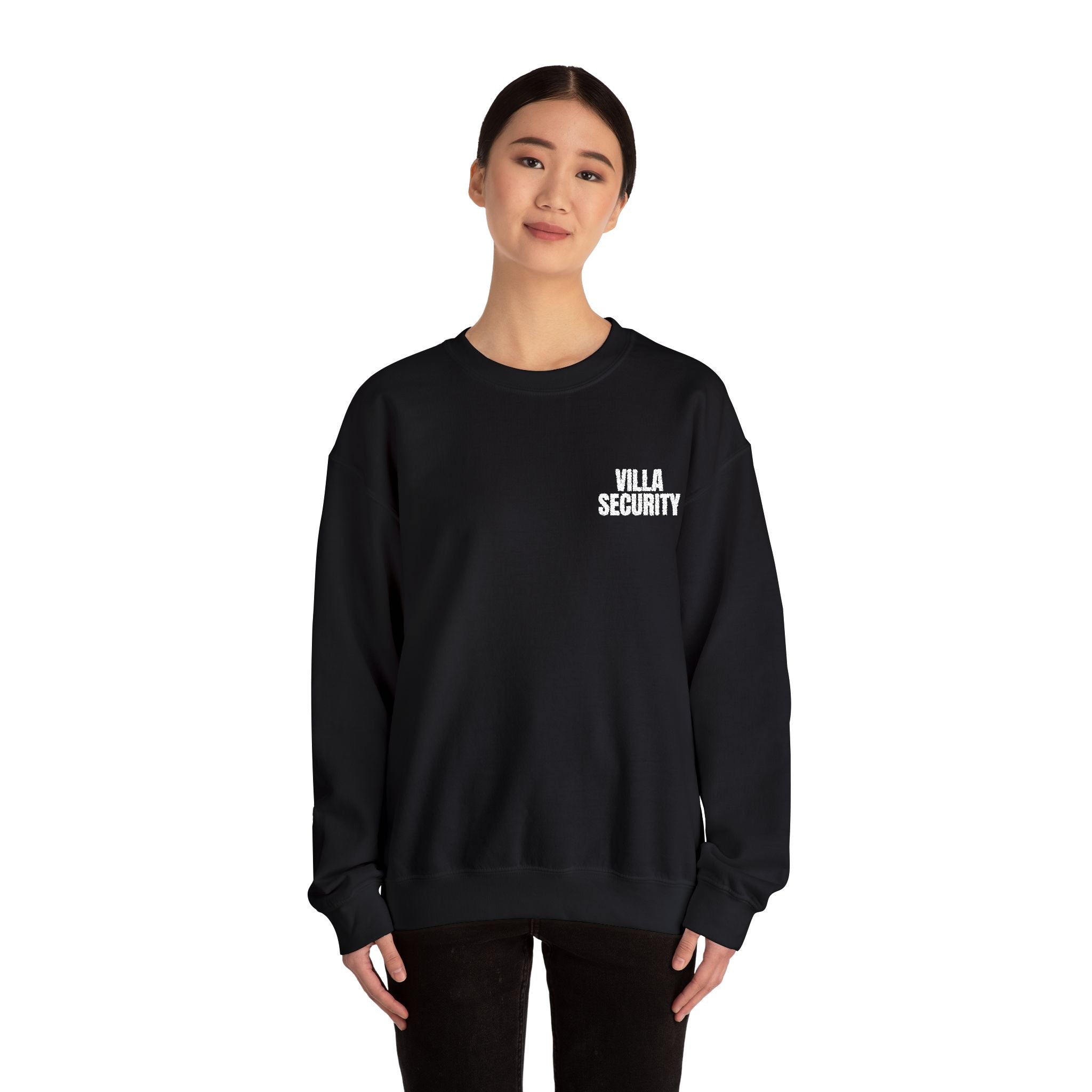 Embroidery Crew Neck: Villa Security (WF)