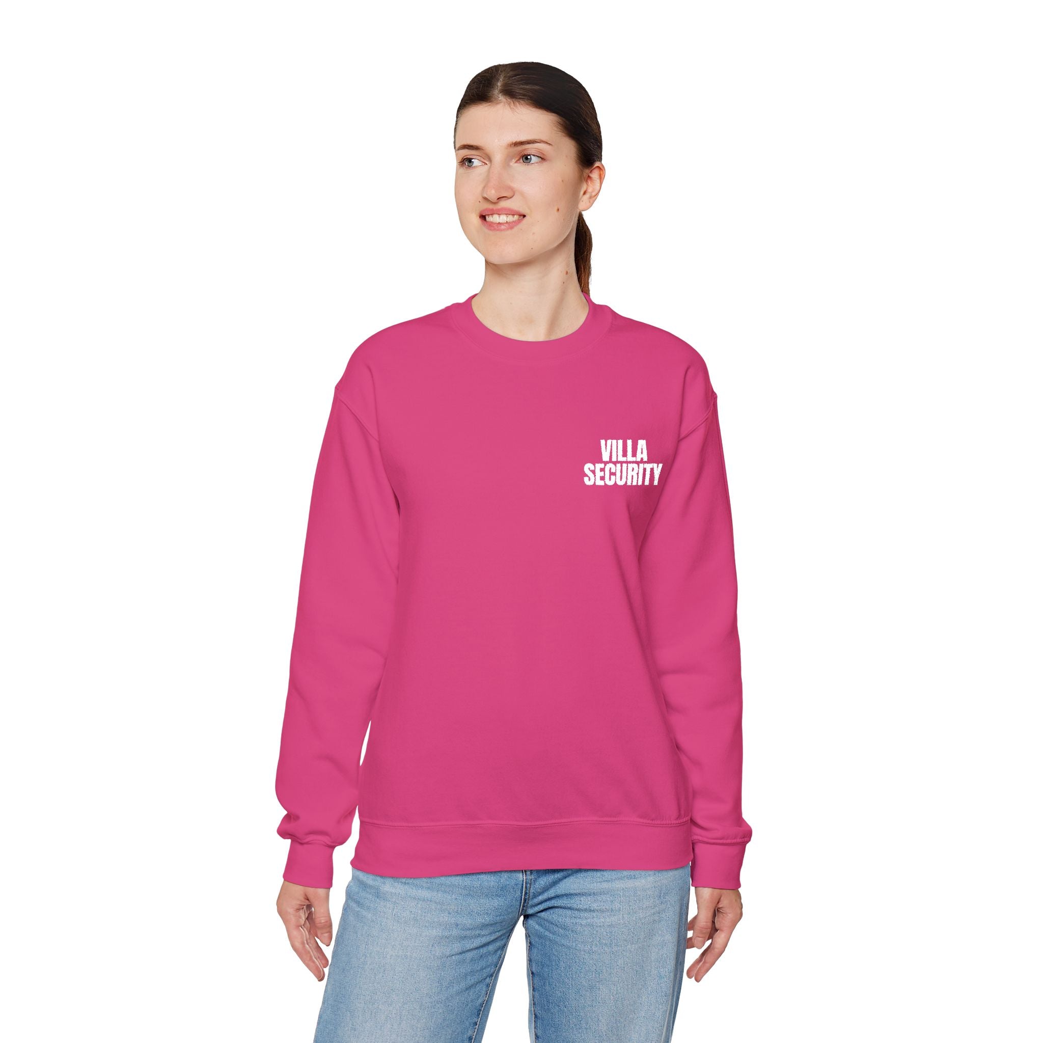 Embroidery Crew Neck: Villa Security (WF)