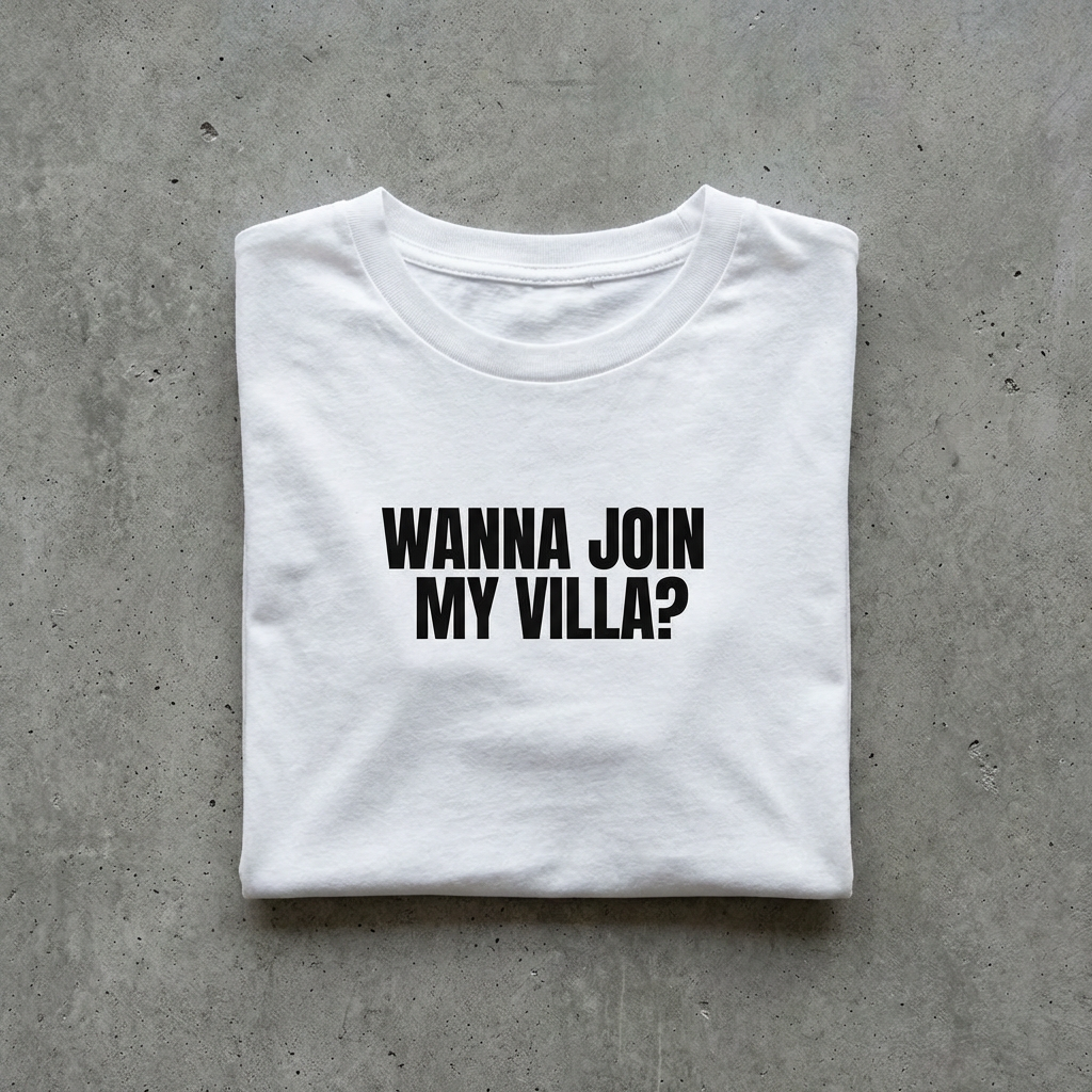 Y2K Baby-Tee Wanna Join My Villa? (women's)