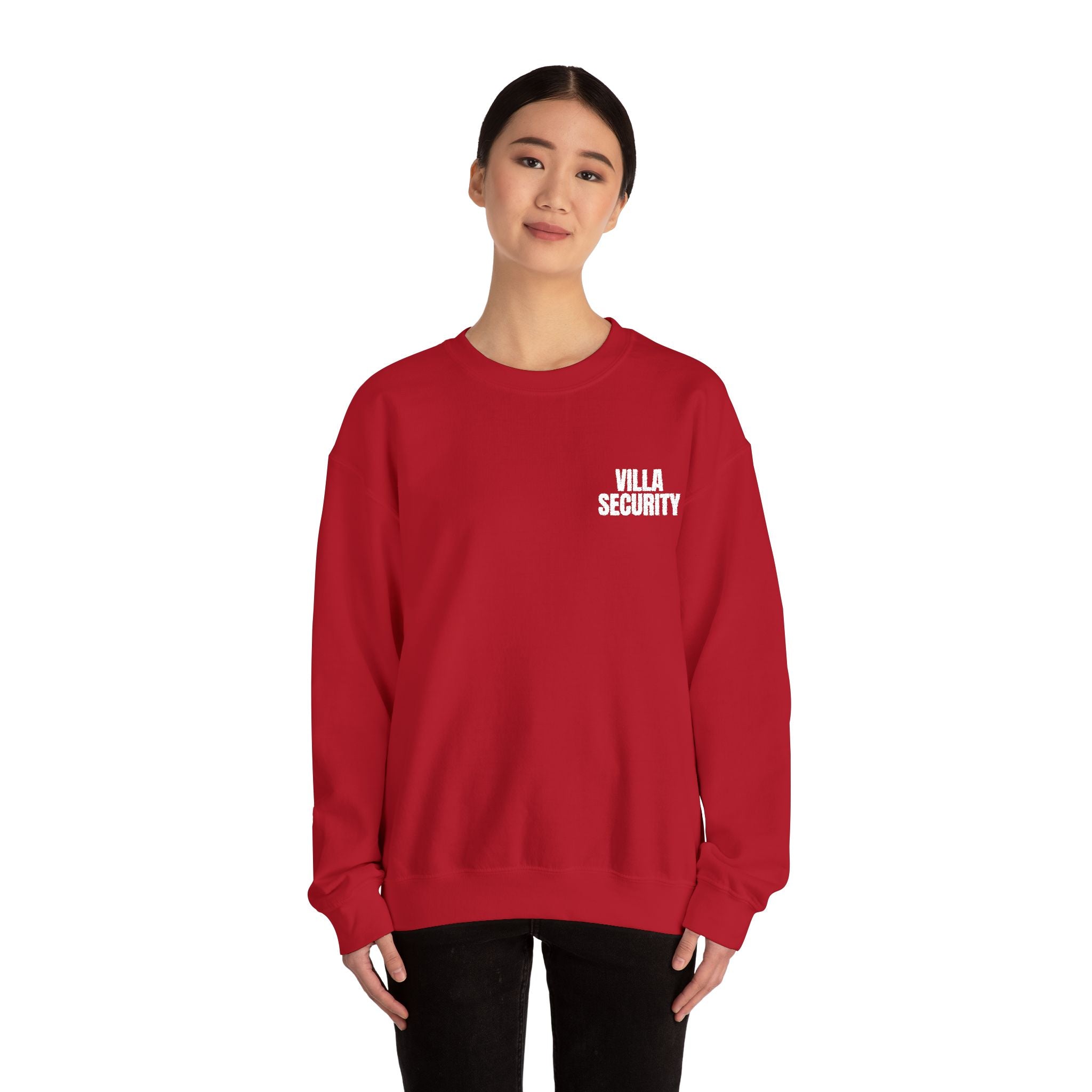Embroidery Crew Neck: Villa Security (WF)