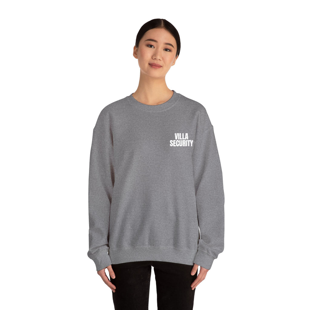 Embroidery Crew Neck: Villa Security (WF)
