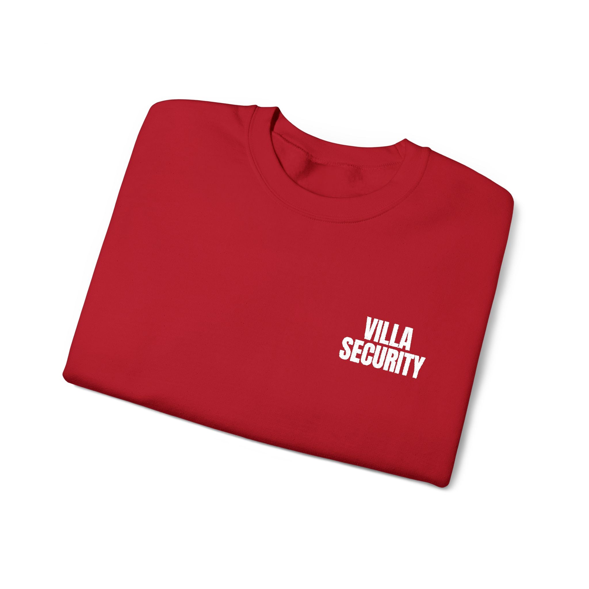 Embroidery Crew Neck: Villa Security (WF)