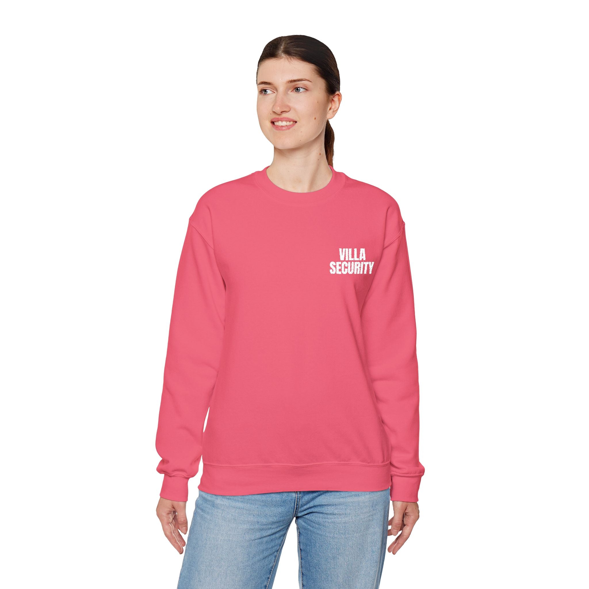 Embroidery Crew Neck: Villa Security (WF)