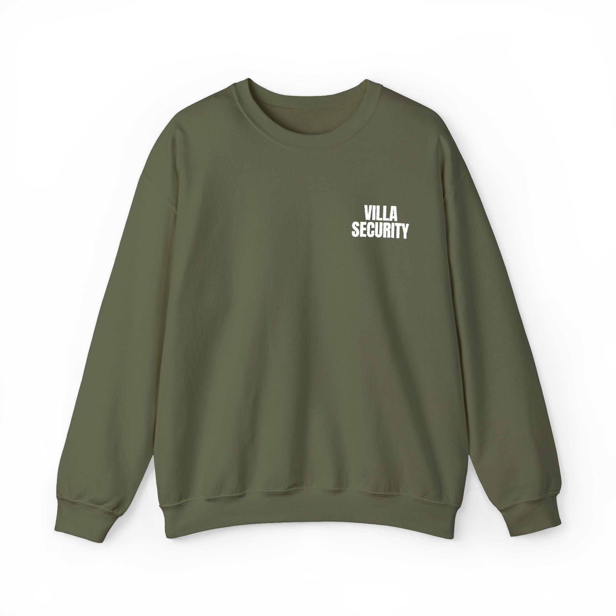 Embroidery Crew Neck: Villa Security (WF)