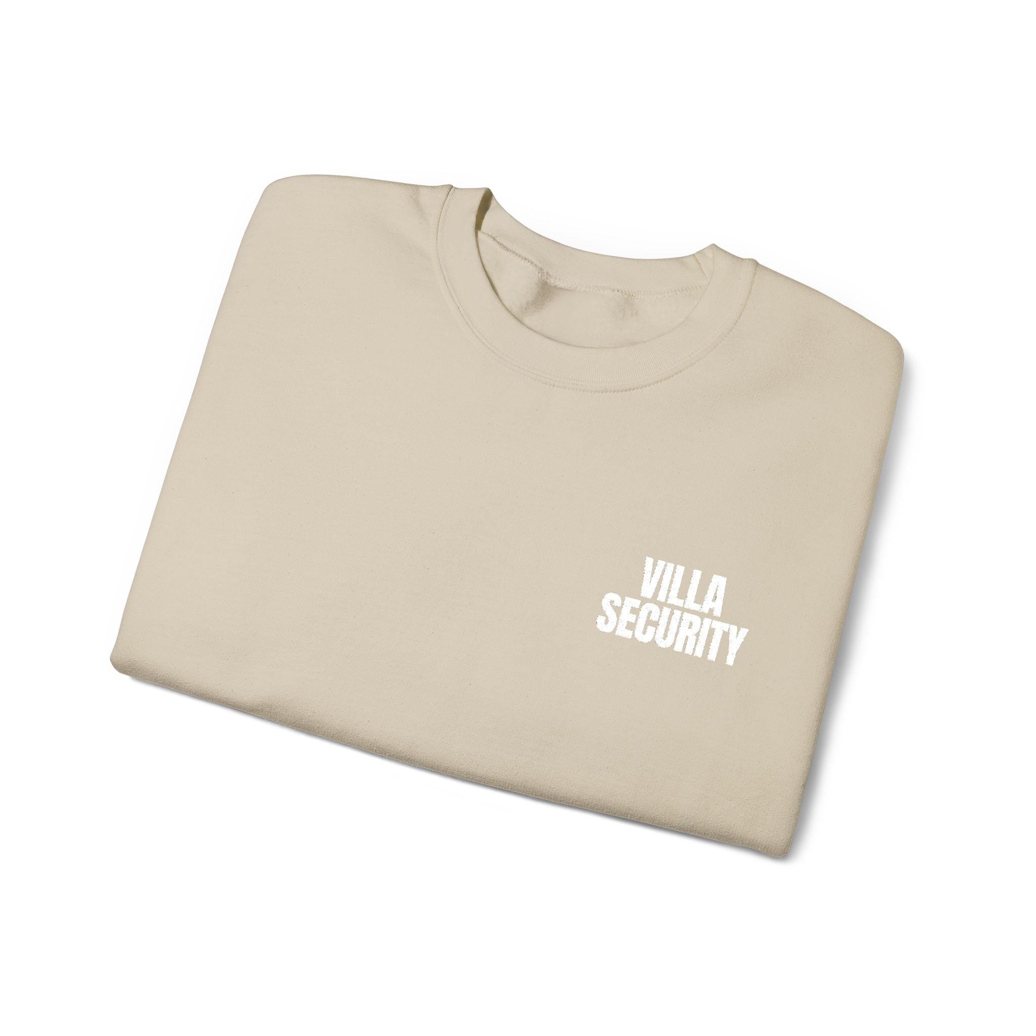 Embroidery Crew Neck: Villa Security (WF)