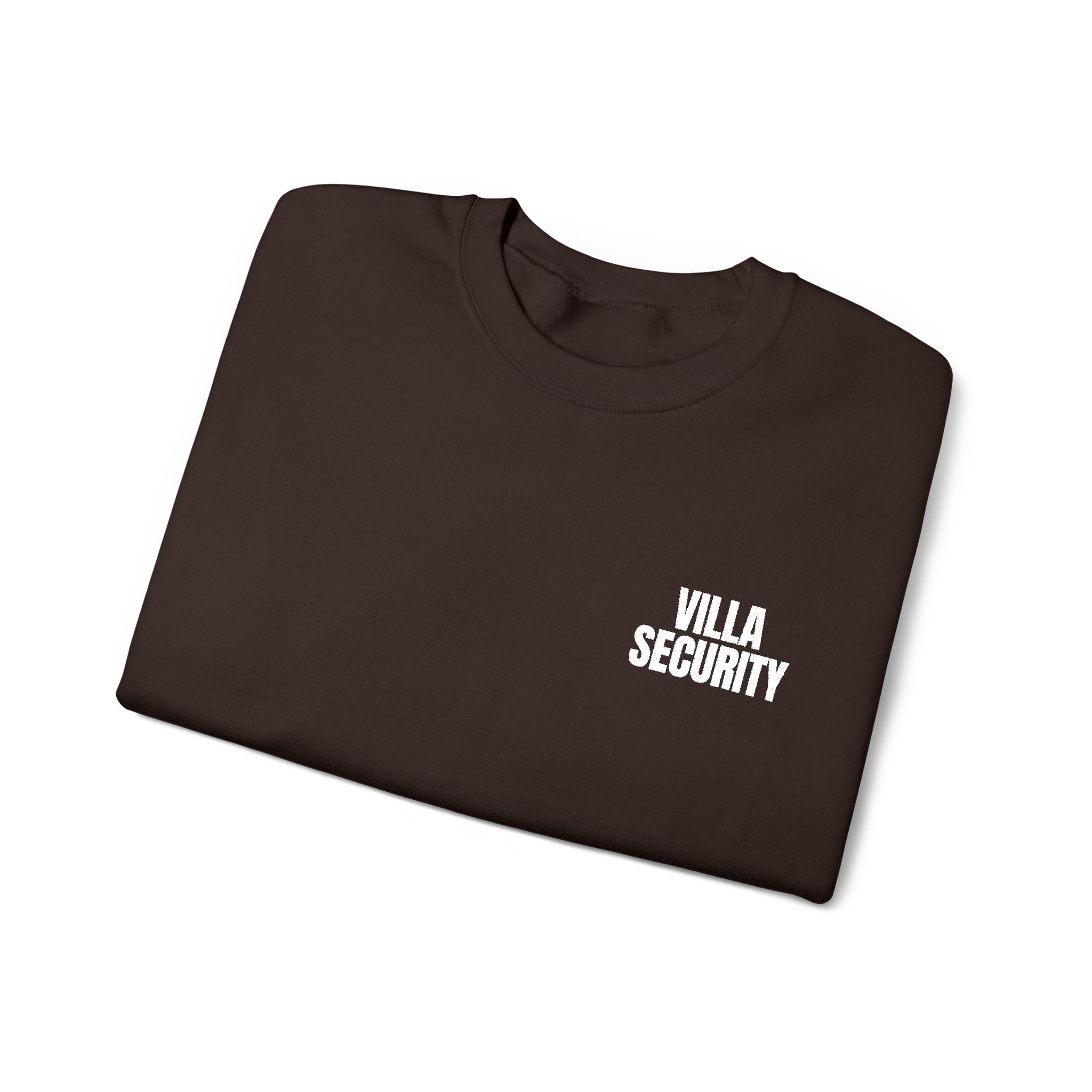 Embroidery Crew Neck: Villa Security (WF)