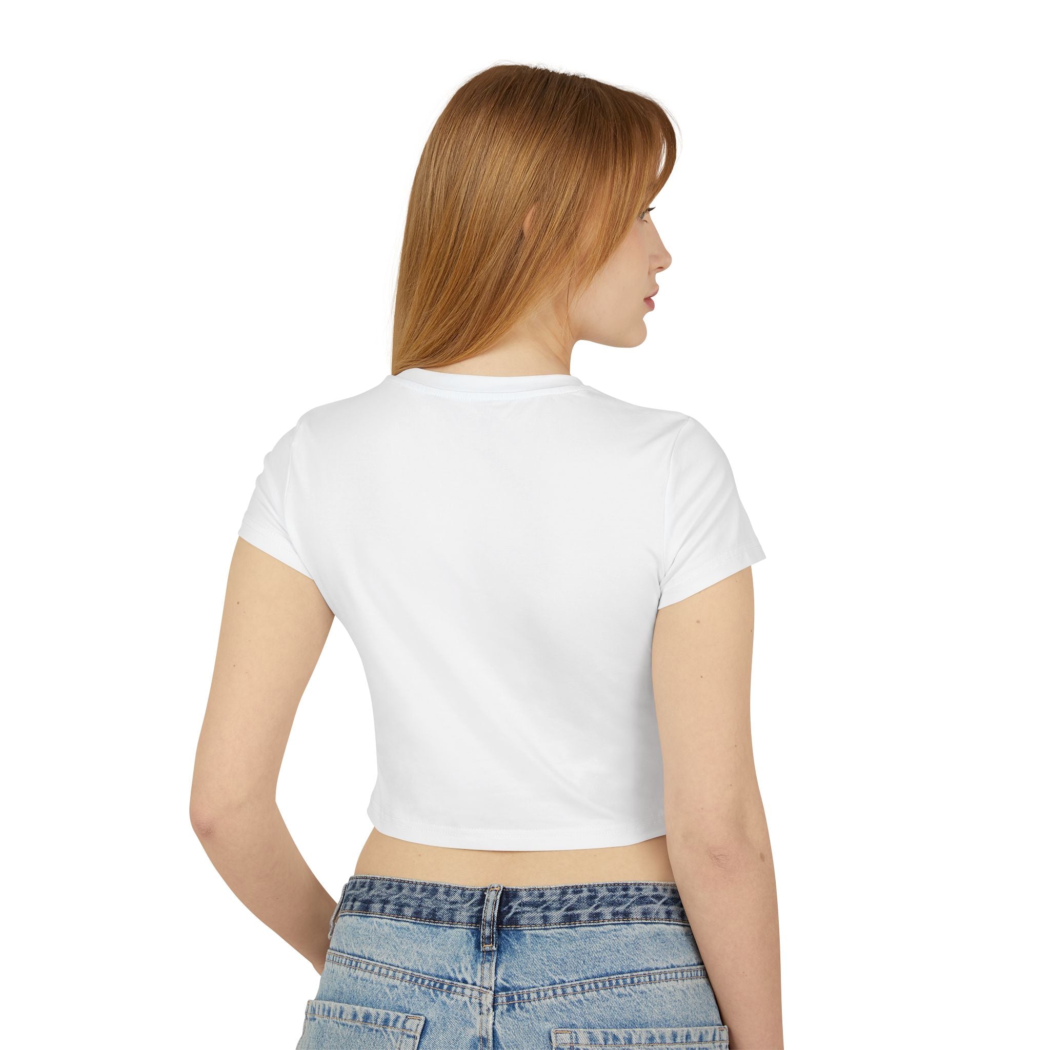 Crop Tee 100% Organic Cotton: Jesus Loved The Whores