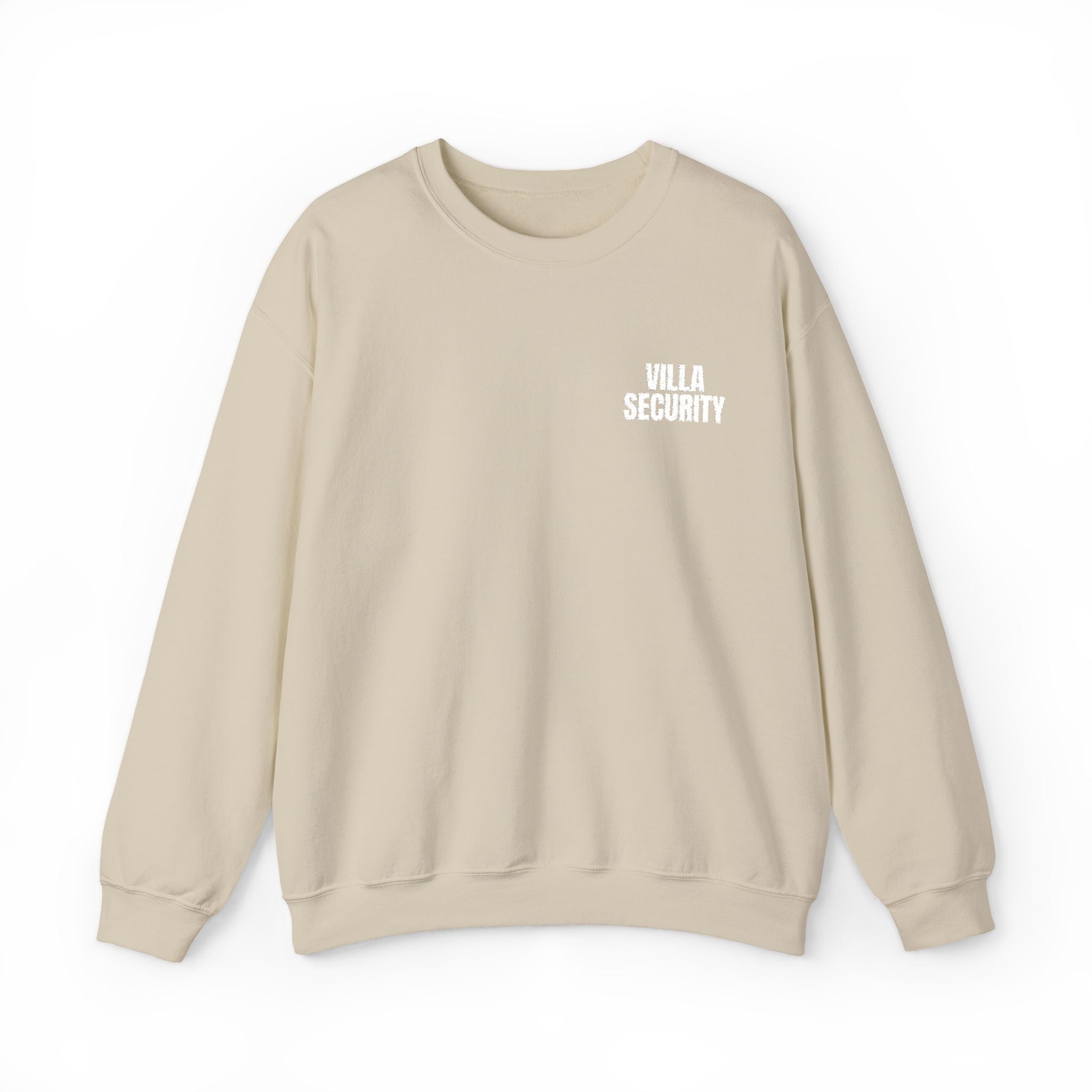 Embroidery Crew Neck: Villa Security (WF)