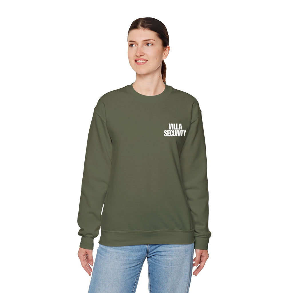 Embroidery Crew Neck: Villa Security (WF)