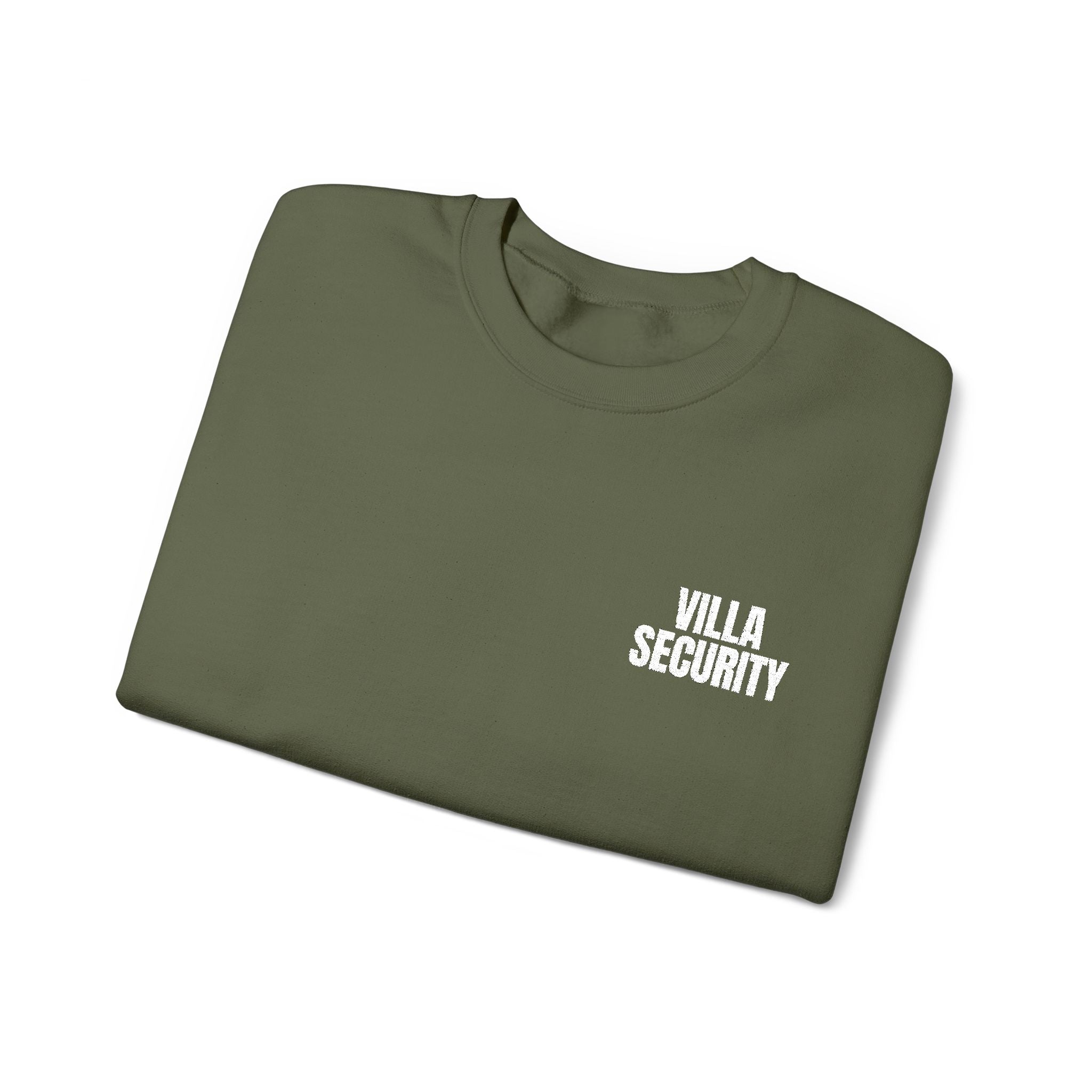 Embroidery Crew Neck: Villa Security (WF)