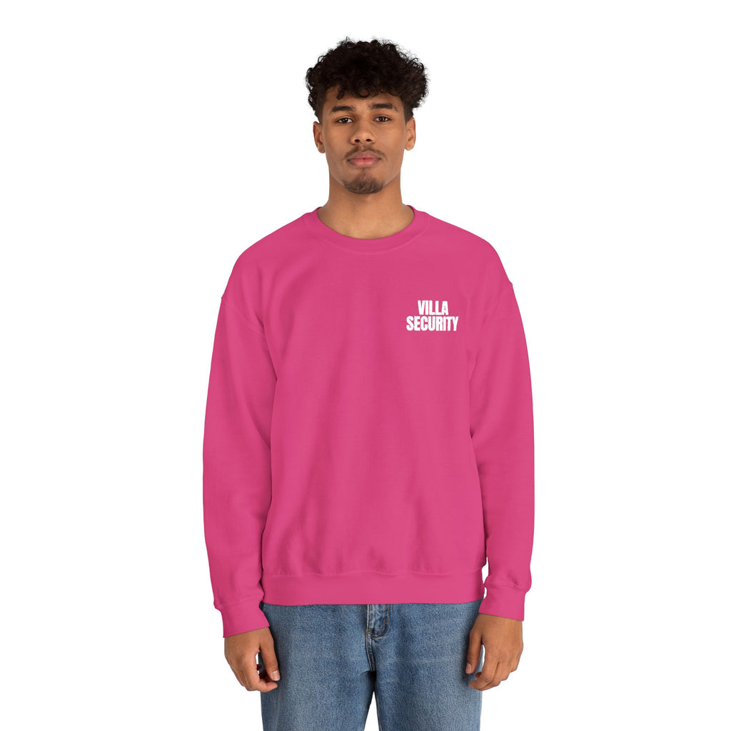 Embroidery Crew Neck: Villa Security (WF)