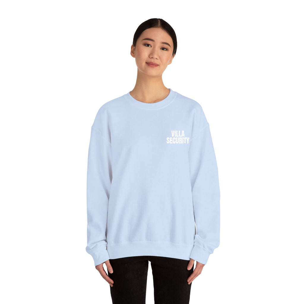 Embroidery Crew Neck: Villa Security (WF)